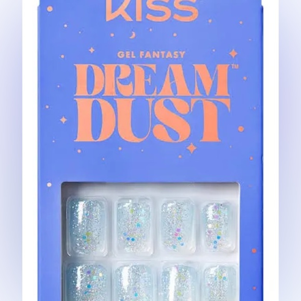 KISS Gel Fantasy Dream Dust Press-On Nails - Glitter